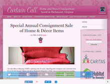 Tablet Screenshot of curtaincallrichmond.com
